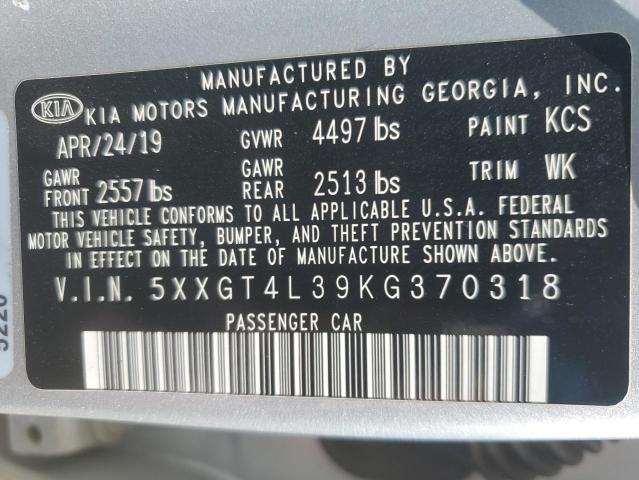 2019 KIA OPTIMA LX - 5XXGT4L39KG370318