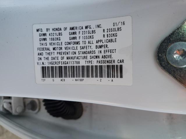 2016 HONDA ACCORD SPO - 1HGCR2F5XGA113798