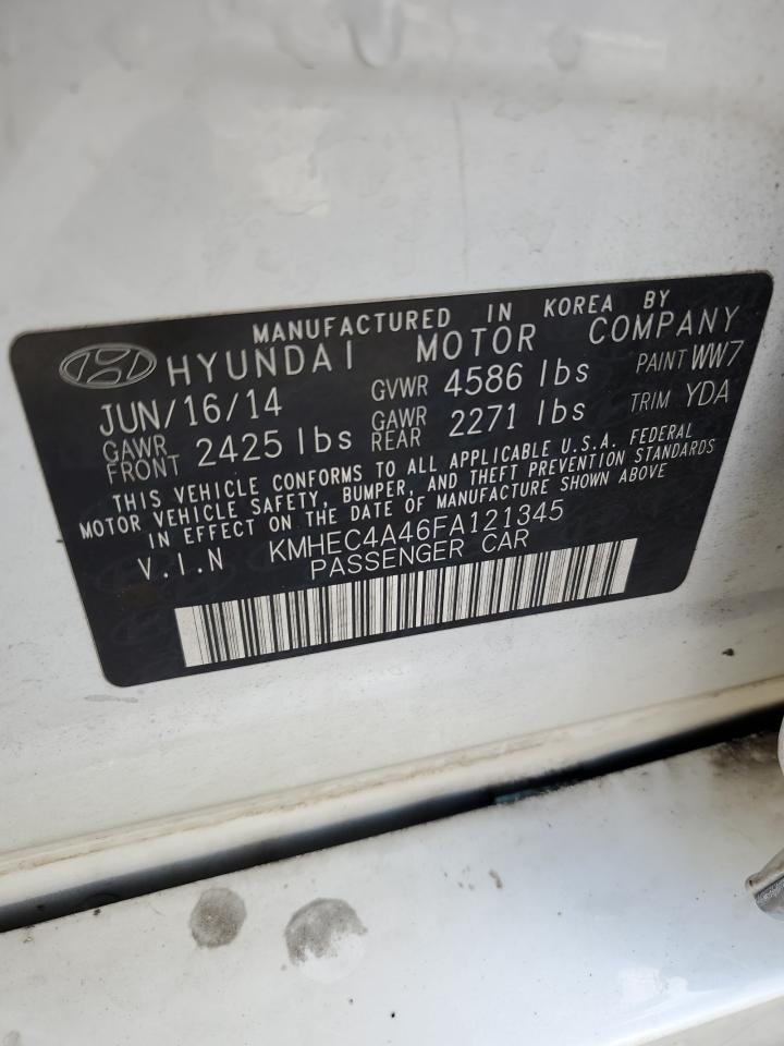 KMHEC4A46FA121345 2015 Hyundai Sonata Hybrid