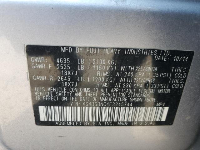 VIN 4S4BSBNC4F3245744 2015 Subaru Outback, 2.5I Lim... no.13