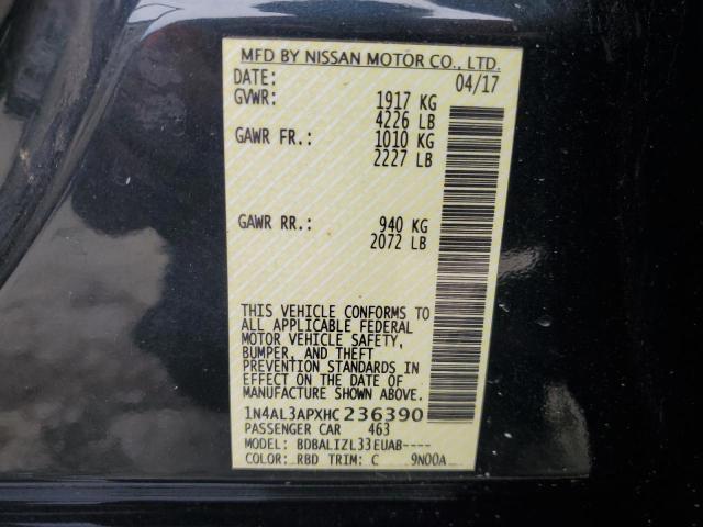 2017 NISSAN ALTIMA 2.5 - 1N4AL3APXHC236390