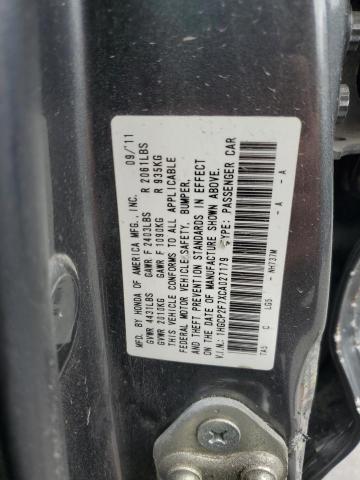 1HGCP2F7XCA027179 2012 Honda Accord Ex