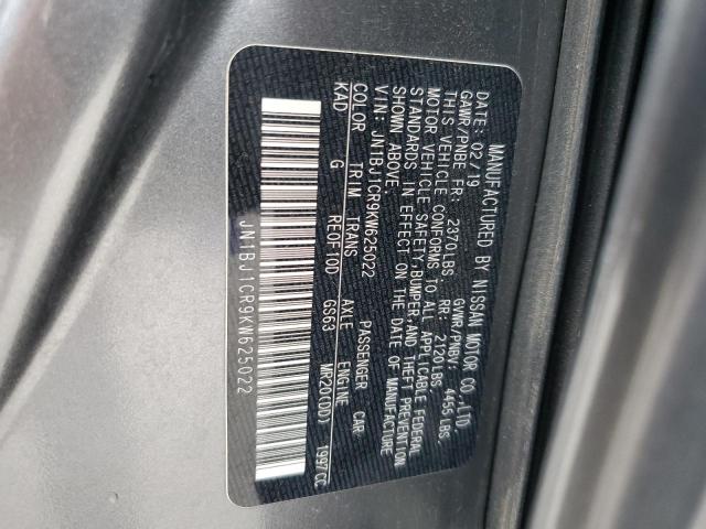 2019 NISSAN ROGUE SPOR - JN1BJ1CR9KW625022