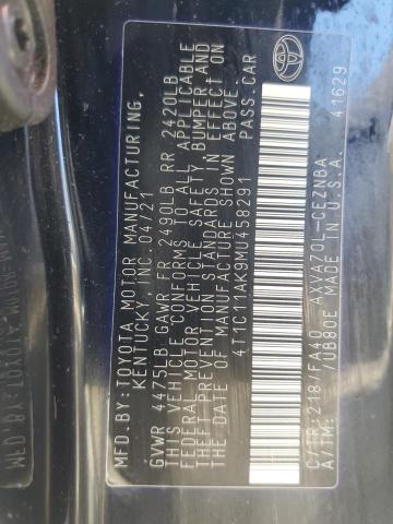 4T1C11AK9MU458291 2021 TOYOTA CAMRY - Image 13