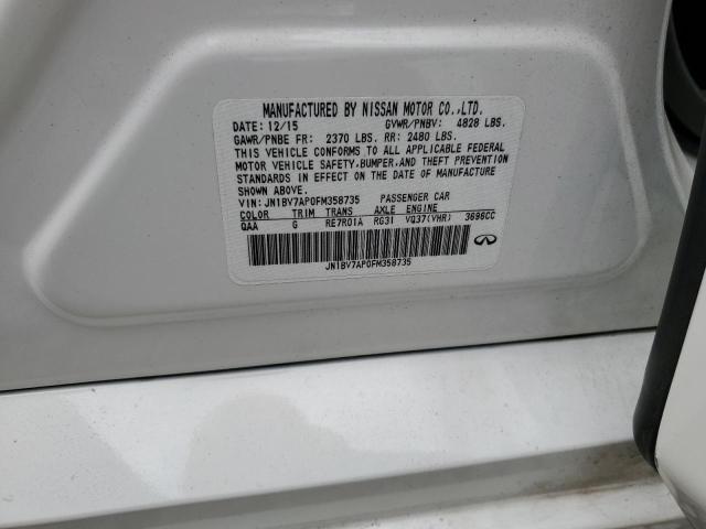 2015 Infiniti Q50 Base VIN: JN1BV7AP0FM358735 Lot: 60943894