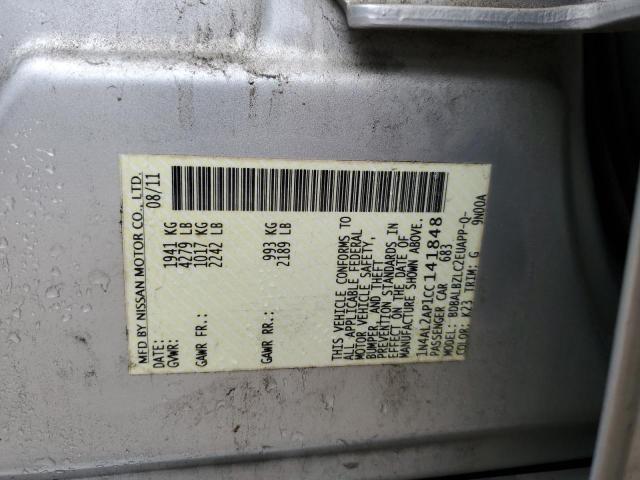 1N4AL2AP1CC141848 2012 Nissan Altima Base