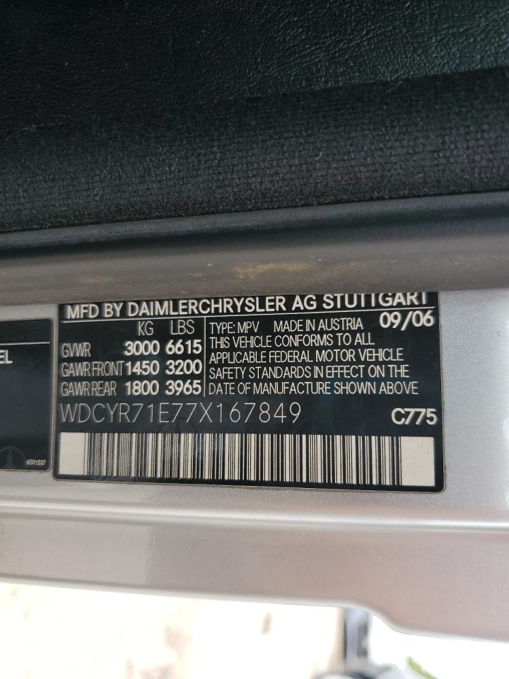 WDCYR71E77X167849 2007 Mercedes-Benz G 55 Amg