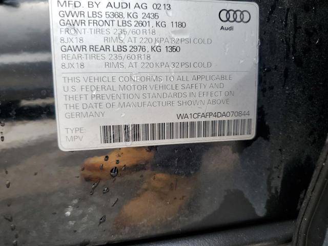 VIN WA1CFAFP4DA070844 2013 Audi Q5, Premium no.13