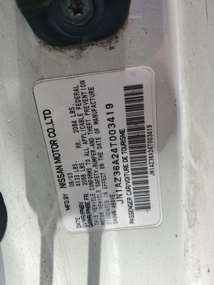 JN1AZ36A24T003419 2004 Nissan 350Z Roadster