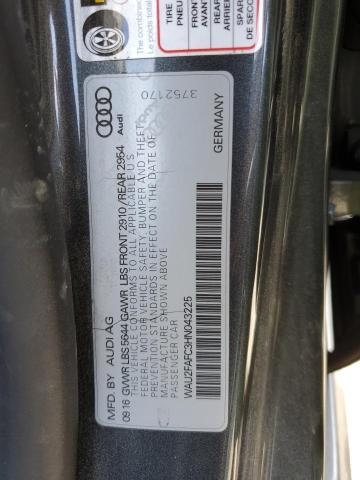 2017 AUDI S7 PRESTIG WAU2FAFC3HN043225