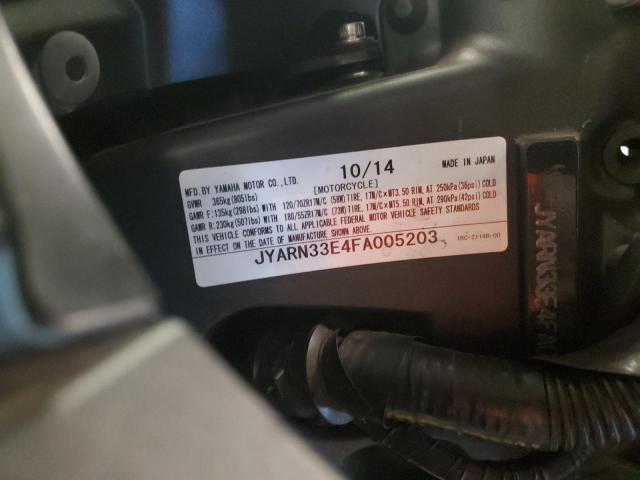 2015 YAMAHA FZ09 JYARN33E4FA005203