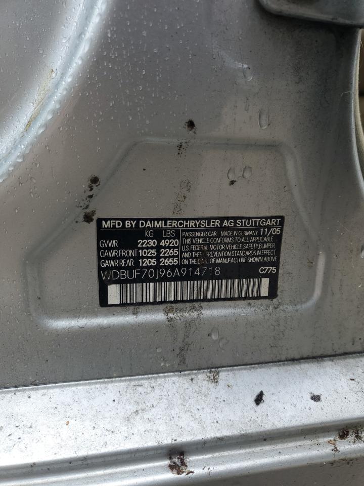 WDBUF70J96A914718 2006 Mercedes-Benz E 500