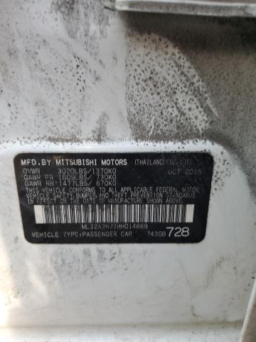 2017 MITSUBISHI MIRAGE ML32A3HJ7HH014689