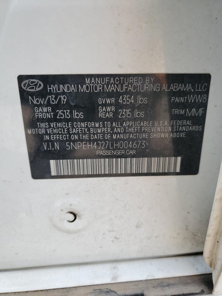 5NPEH4J27LH004673 2020 Hyundai Sonata Limited