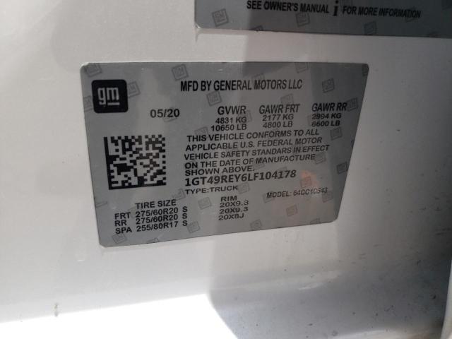 2020 GMC 1500 - 1GT49REY1LF324697
