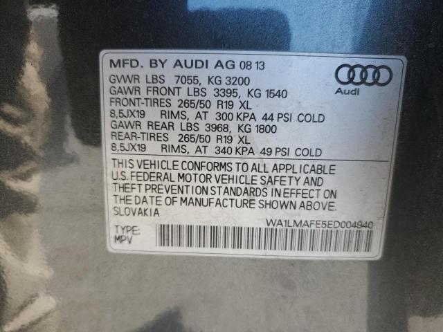 2014 Audi Q7 Premium Plus VIN: WA1LMAFE5ED004940 Lot: 61056044