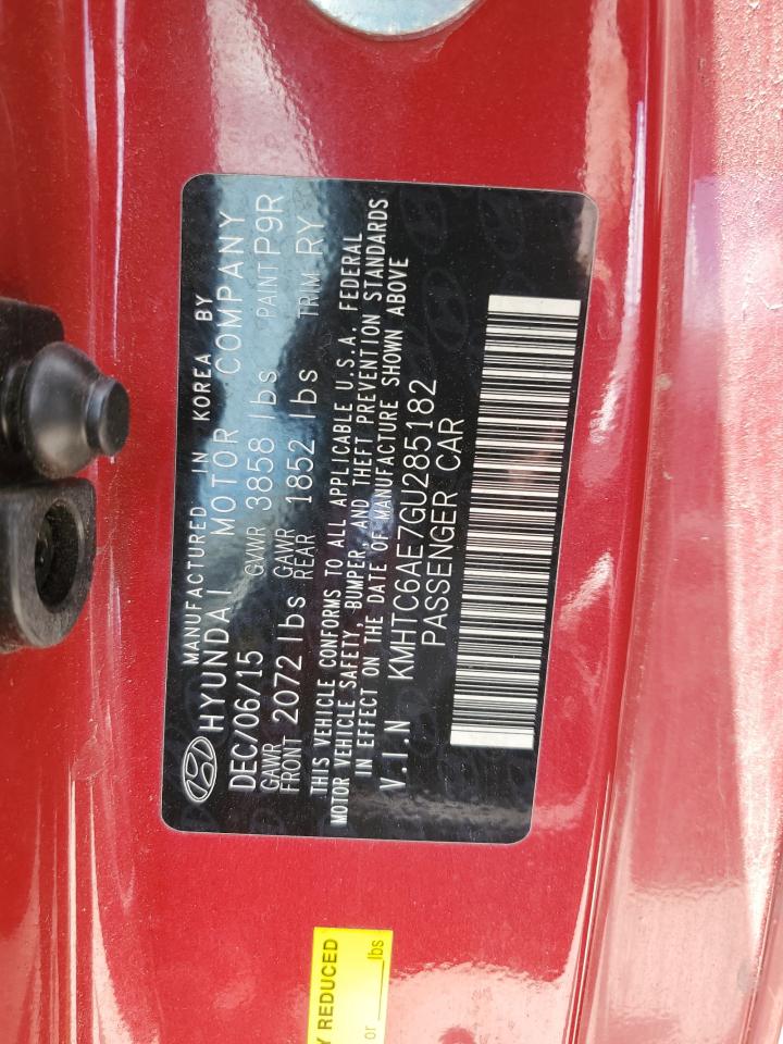 KMHTC6AE7GU285182 2016 Hyundai Veloster Turbo