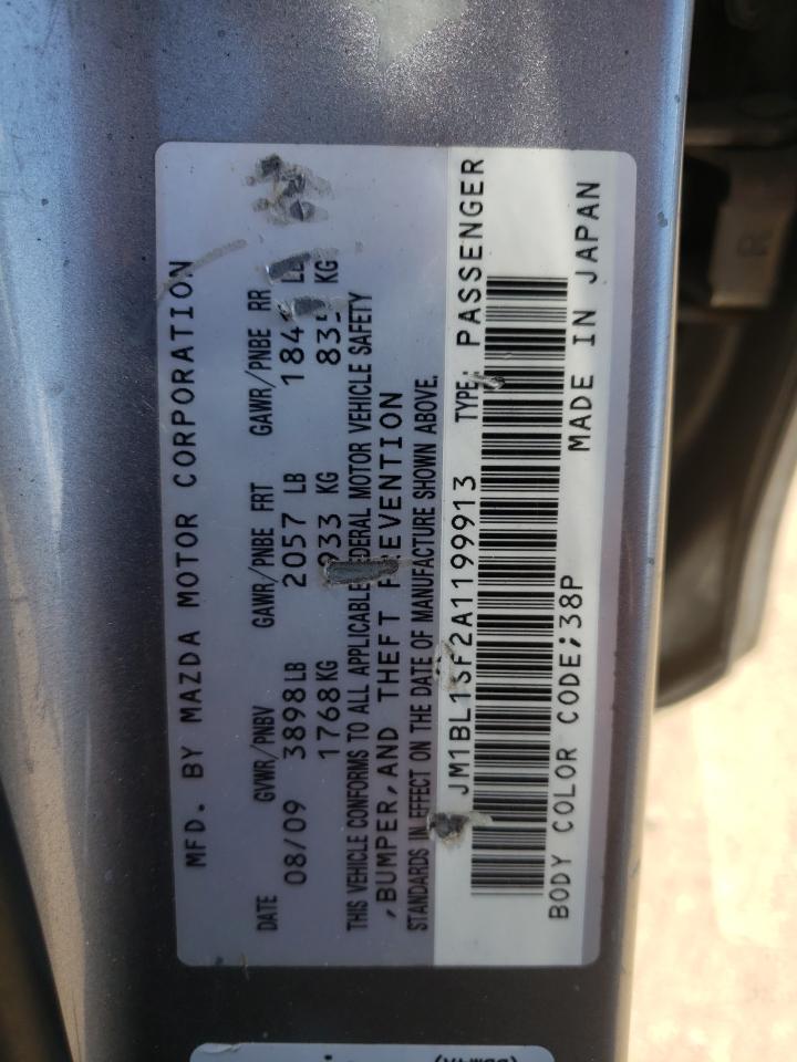 JM1BL1SF2A1199913 2010 Mazda 3 I