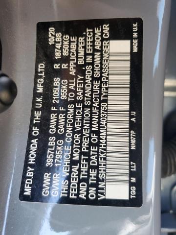 2021 HONDA CIVIC SPOR SHHFK7H44MU403750  63568754