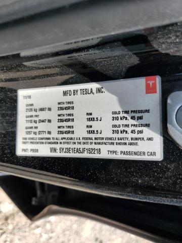 2018 TESLA MODEL 3 - 5YJ3E1EA5JF152218