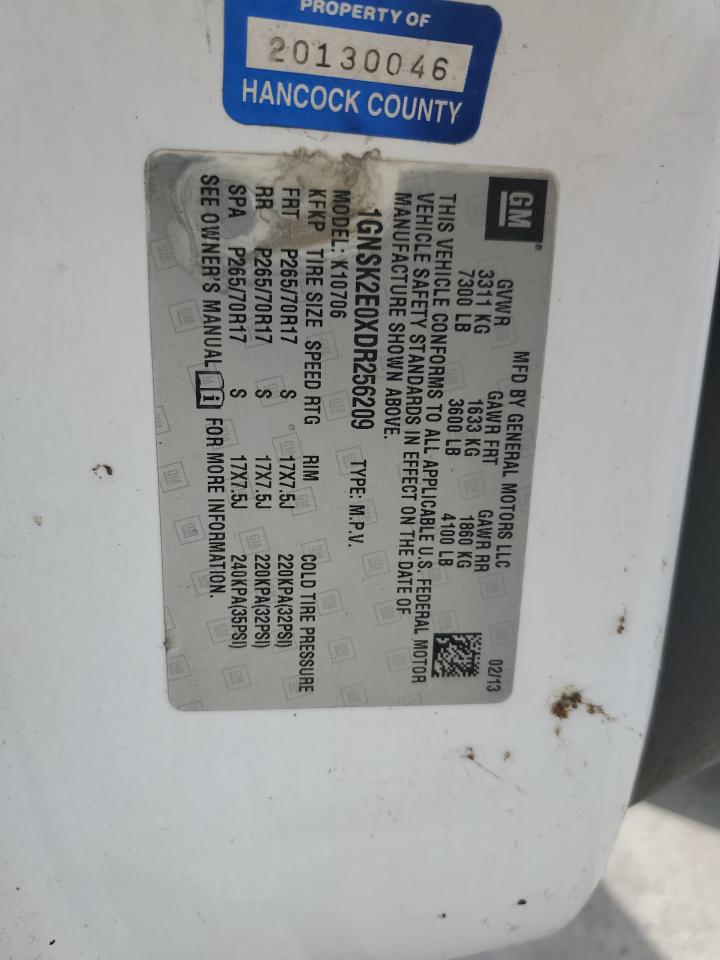 1GNSK2E0XDR256209 2013 Chevrolet Tahoe Special