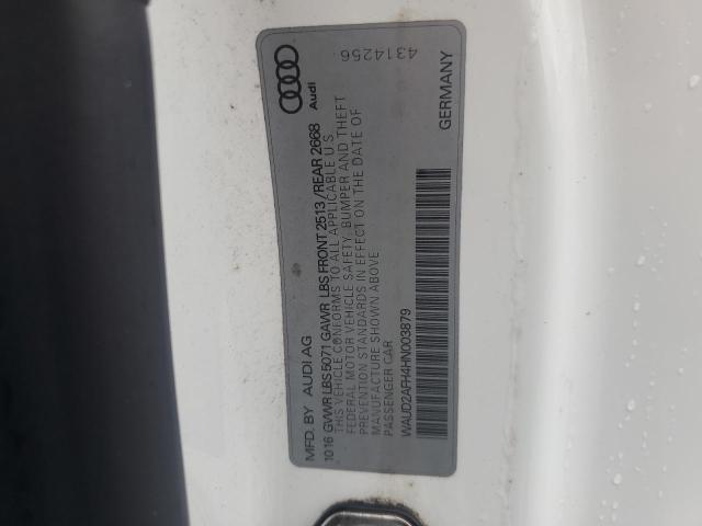 2017 AUDI A5 SPORT WAUD2AFH4HN003879