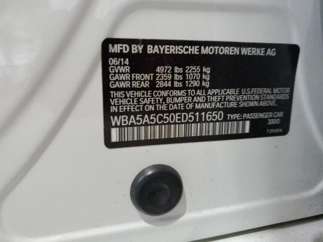 VIN WBA5A5C50ED511650 2014 BMW 5 Series, 528 I no.12