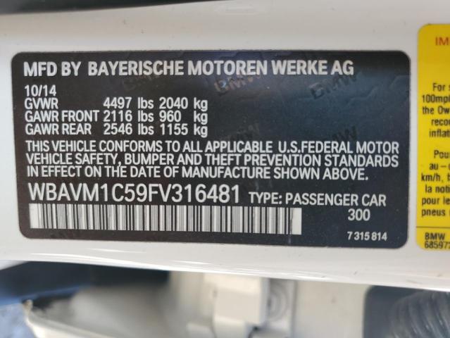 VIN WBAVM1C59FV316481 2015 BMW X1, Sdrive28I no.12