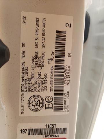 2023 TOYOTA TUNDRA DOU - 5TFLA5DA4PX056986