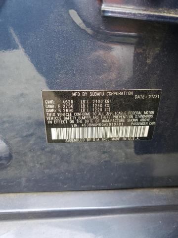 2021 SUBARU LEGACY SPO 4S3BWAH60M3010781