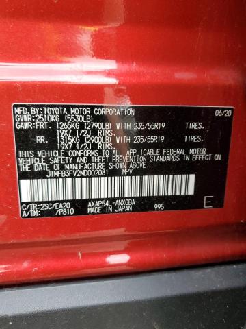 2021 Toyota Rav4 Prime Xse VIN: JTMFB3FV2MD002081 Lot: 60035054