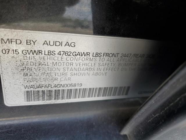 VIN WAUAFAFL4GN005819 2016 Audi A4, Premium S-Line no.12