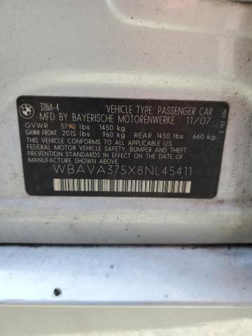 2008 BMW 328 I VIN: WBAVA375X8NL45411 Lot: 61810544