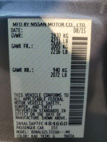 2015 NISSAN ALTIMA 2.5 - 1N4AL3AP7FC484660
