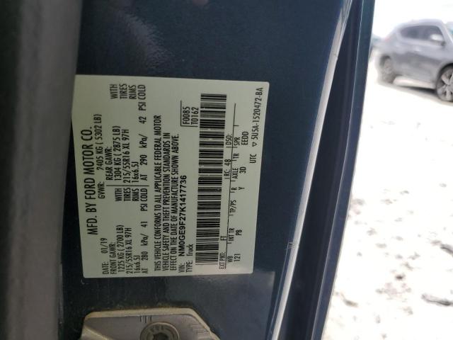 2019 Ford Transit Connect Xlt VIN: NM0GE9F27K1417736 Lot: 60739024