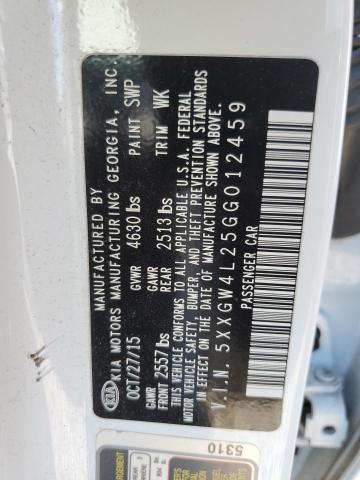 2016 KIA OPTIMA SX 5XXGW4L25GG012459