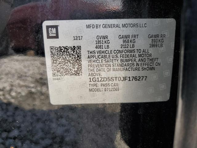 2018 CHEVROLET MALIBU LT - 1G1ZD5ST0JF176277