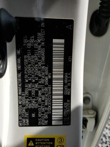 2012 Toyota Highlander Limited VIN: 5TDDK3EH2CS164461 Lot: 62309034