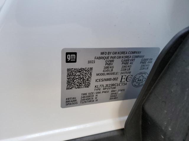 2024 CHEVROLET TRAX 2RS KL77LJE23RC143734