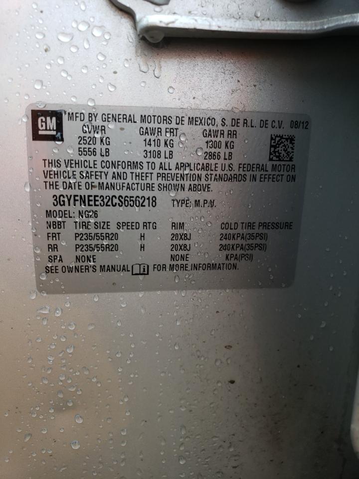 3GYFNEE32CS656218 2012 Cadillac Srx Performance Collection