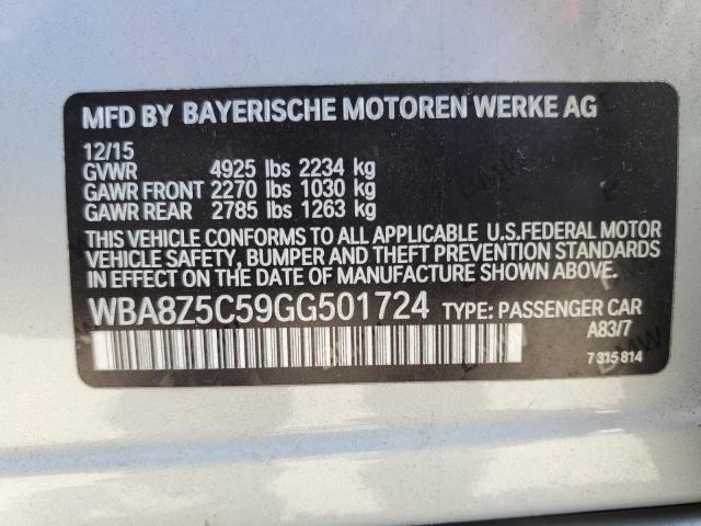 2016 BMW 328 Xigt Sulev VIN: WBA8Z5C59GG501724 Lot: 61153174