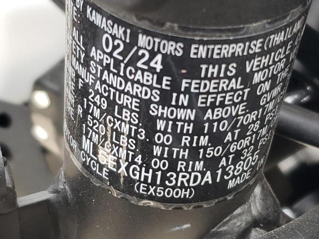 2024 KAWASAKI EX500 H - ML5EXGH13RDA13805