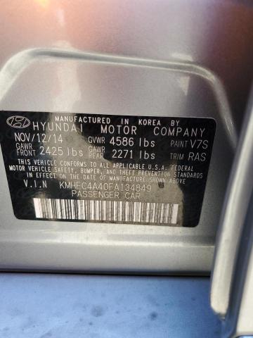 2015 Hyundai Sonata Hybrid VIN: KMHEC4A40FA134849 Lot: 61933584