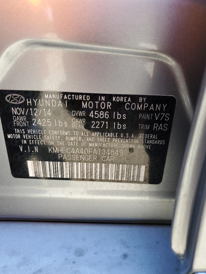 KMHEC4A40FA134849 2015 Hyundai Sonata Hybrid