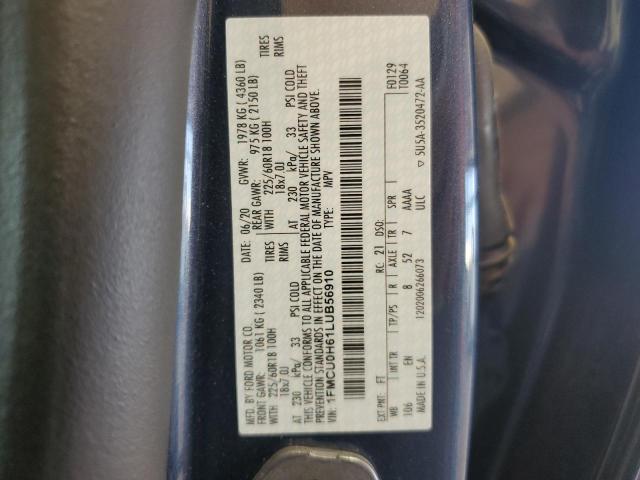 2020 FORD ESCAPE SEL - 1FMCU0H61LUB56910
