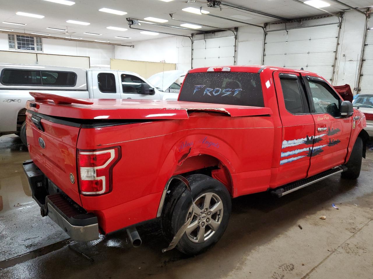 FORD F150 SUPER 2019 red  gas 1FTEX1CB9KKD36659 photo #4