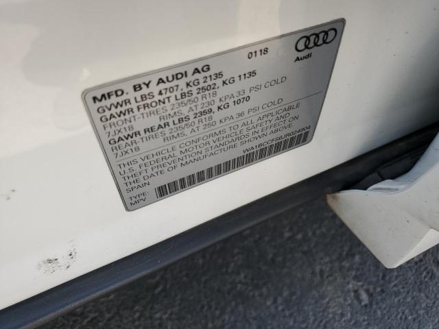 2018 Audi Q3 Premium VIN: WA1BCCFS6JR024904 Lot: 61760474