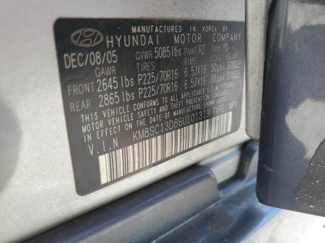 2006 Hyundai Santa Fe Gls VIN: KM8SC13D86U101319 Lot: 61678334