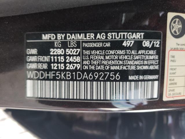 VIN WDDHF5KB1DA692756 2013 Mercedes-Benz E-Class, 350 no.12