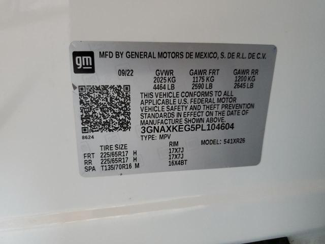 2023 CHEVROLET EQUINOX LT 3GNAXKEG5PL104604  63143694